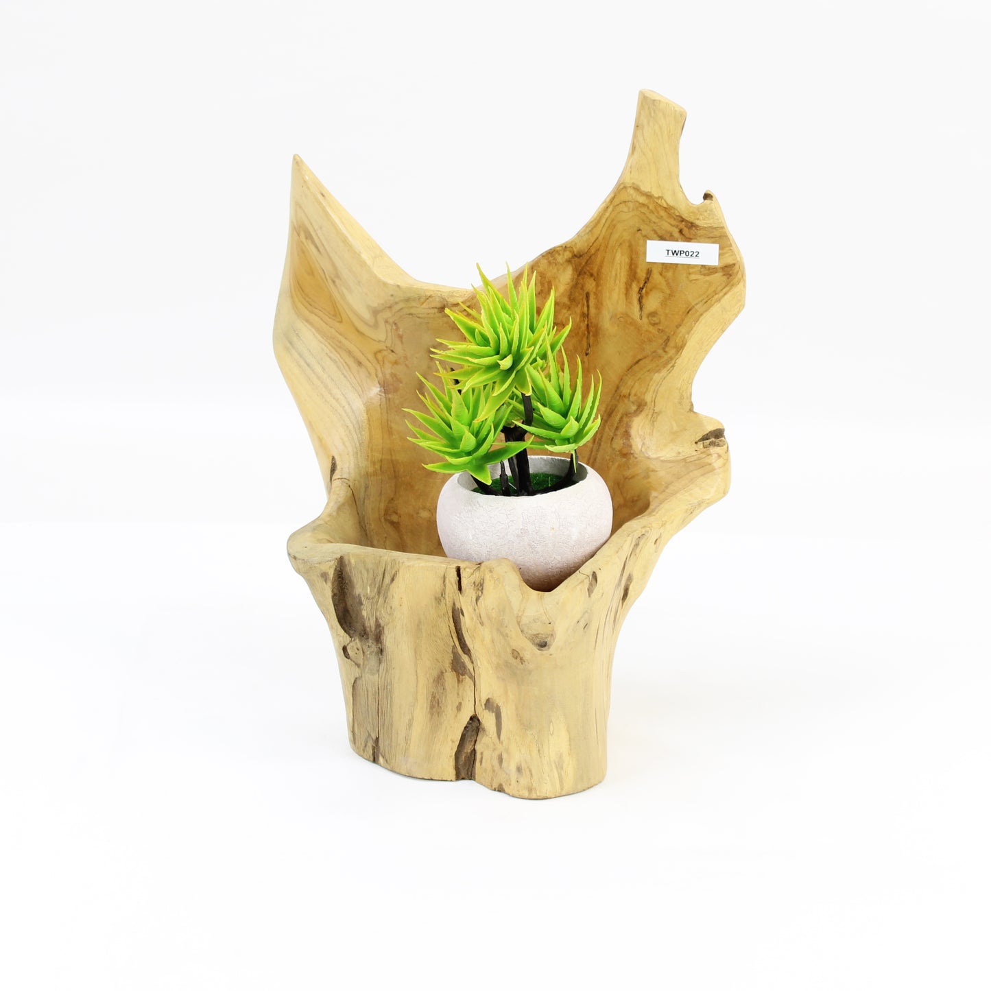 Teak Wood Planter Natural TWP022