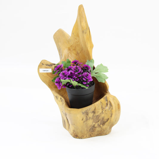 Teak Wood Planter Natural TWP024