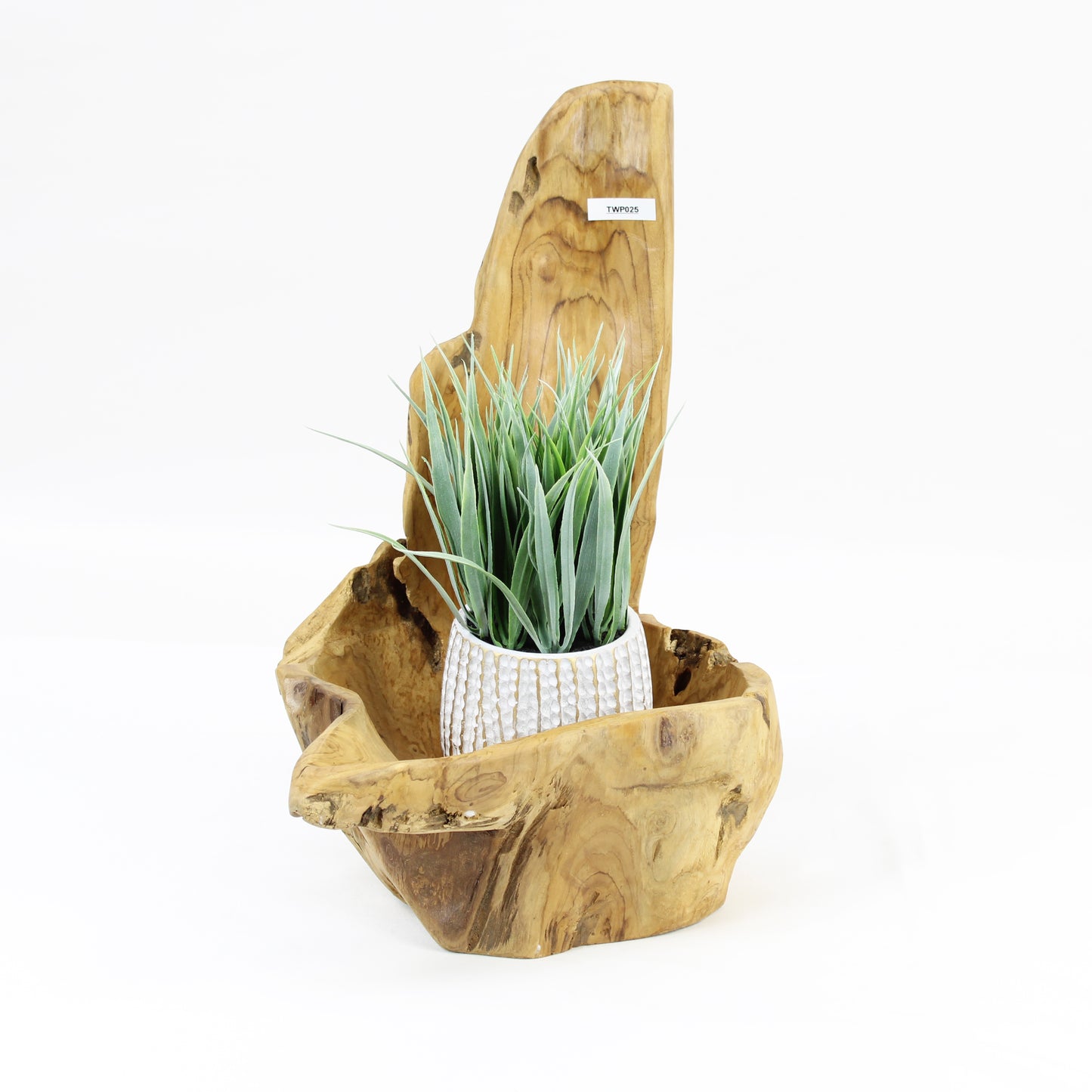 Teak Wood Planter Natural TWP025