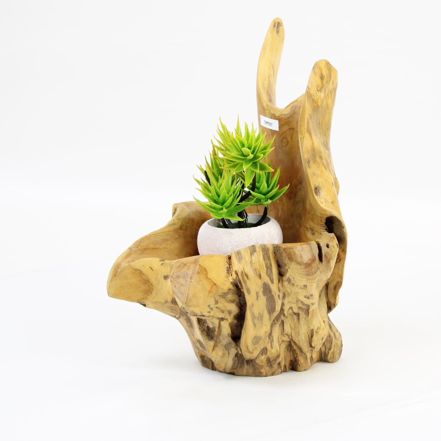 Teak Wood Planter Natural TWP027