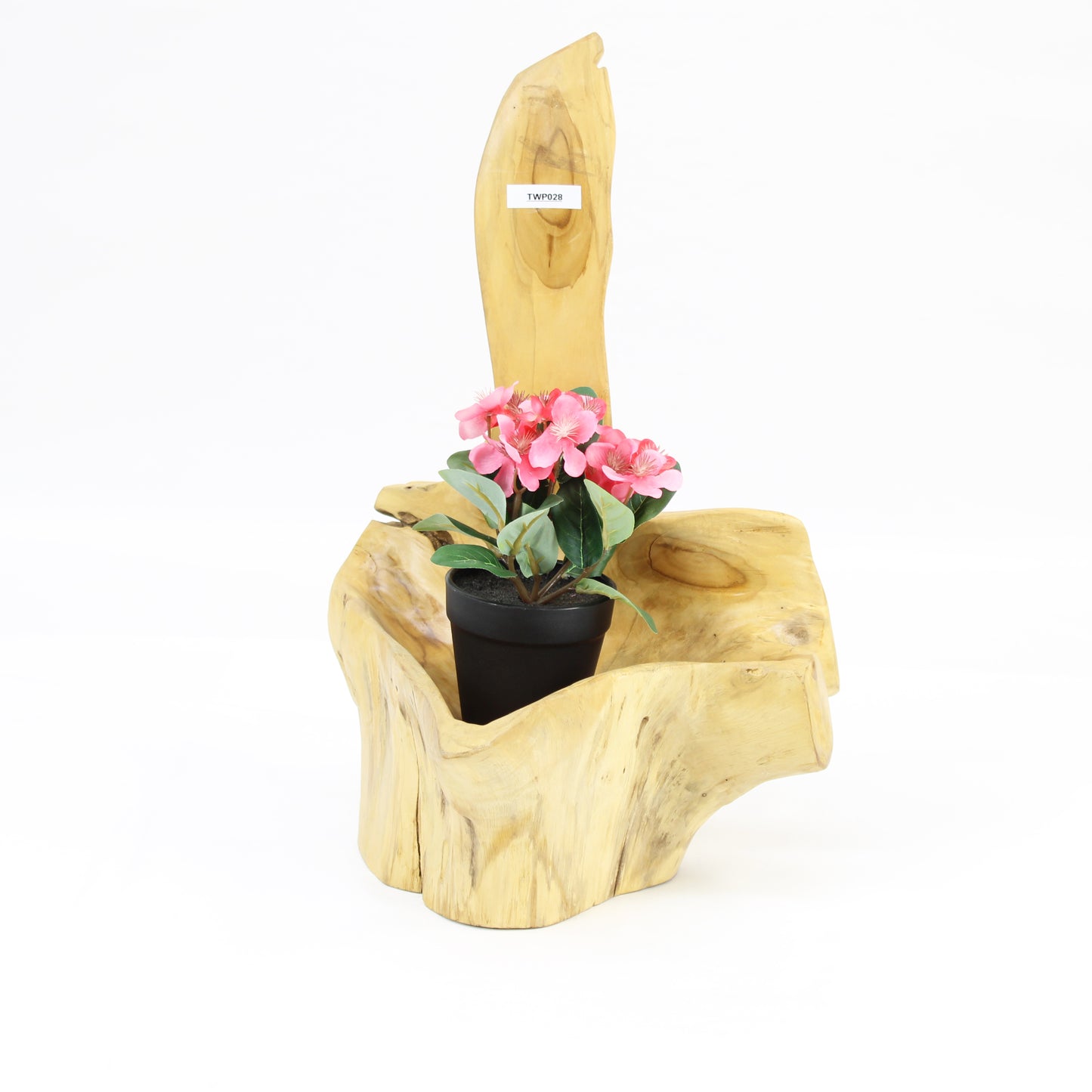 Teak Wood Planter Natural TWP028