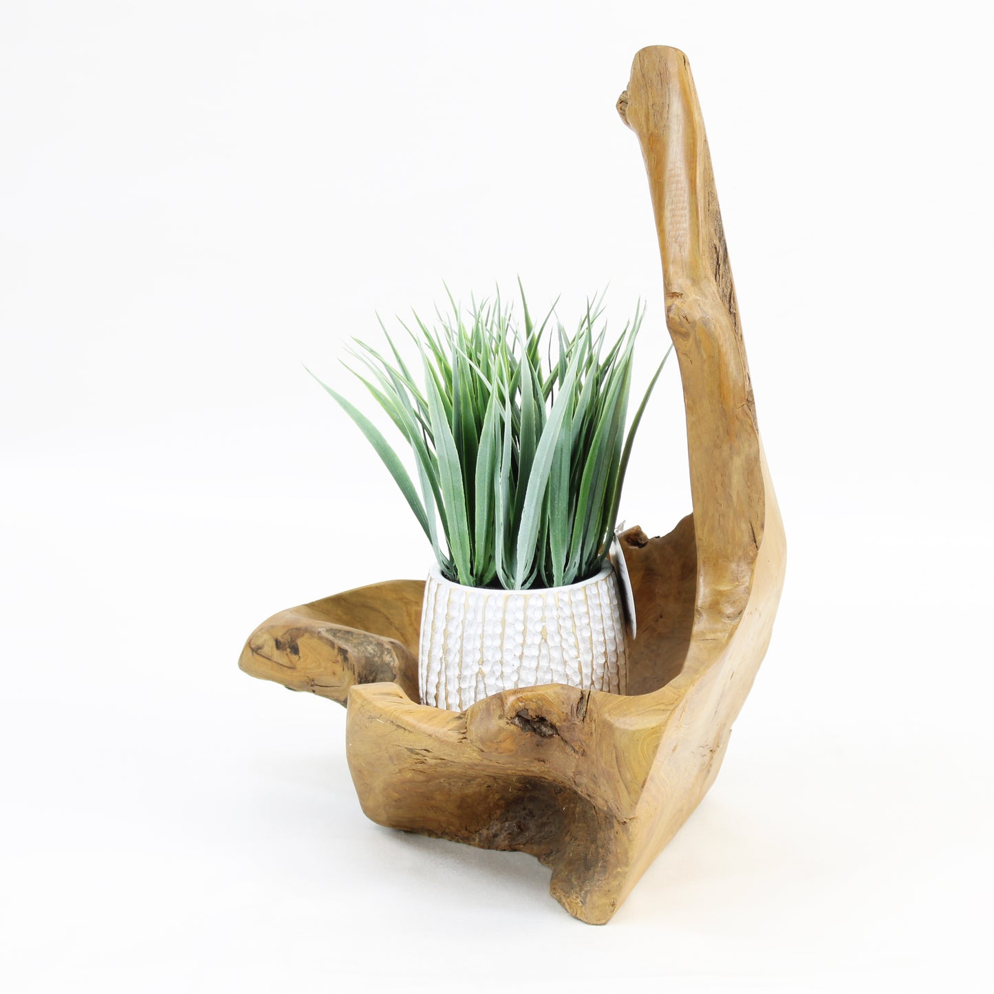 Teak Wood Planter Natural TWP029