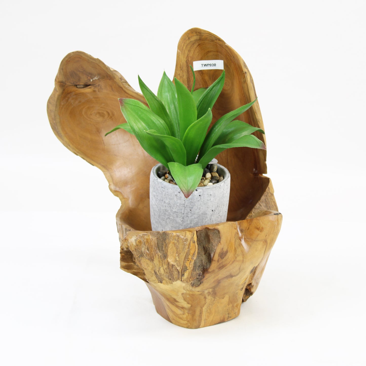 Teak Wood Planter Natural TWP030