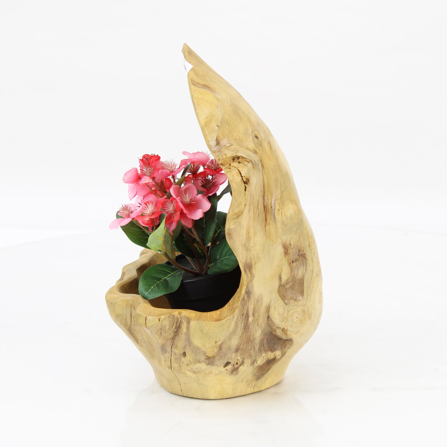 Teak Wood Planter Natural TWP033E3