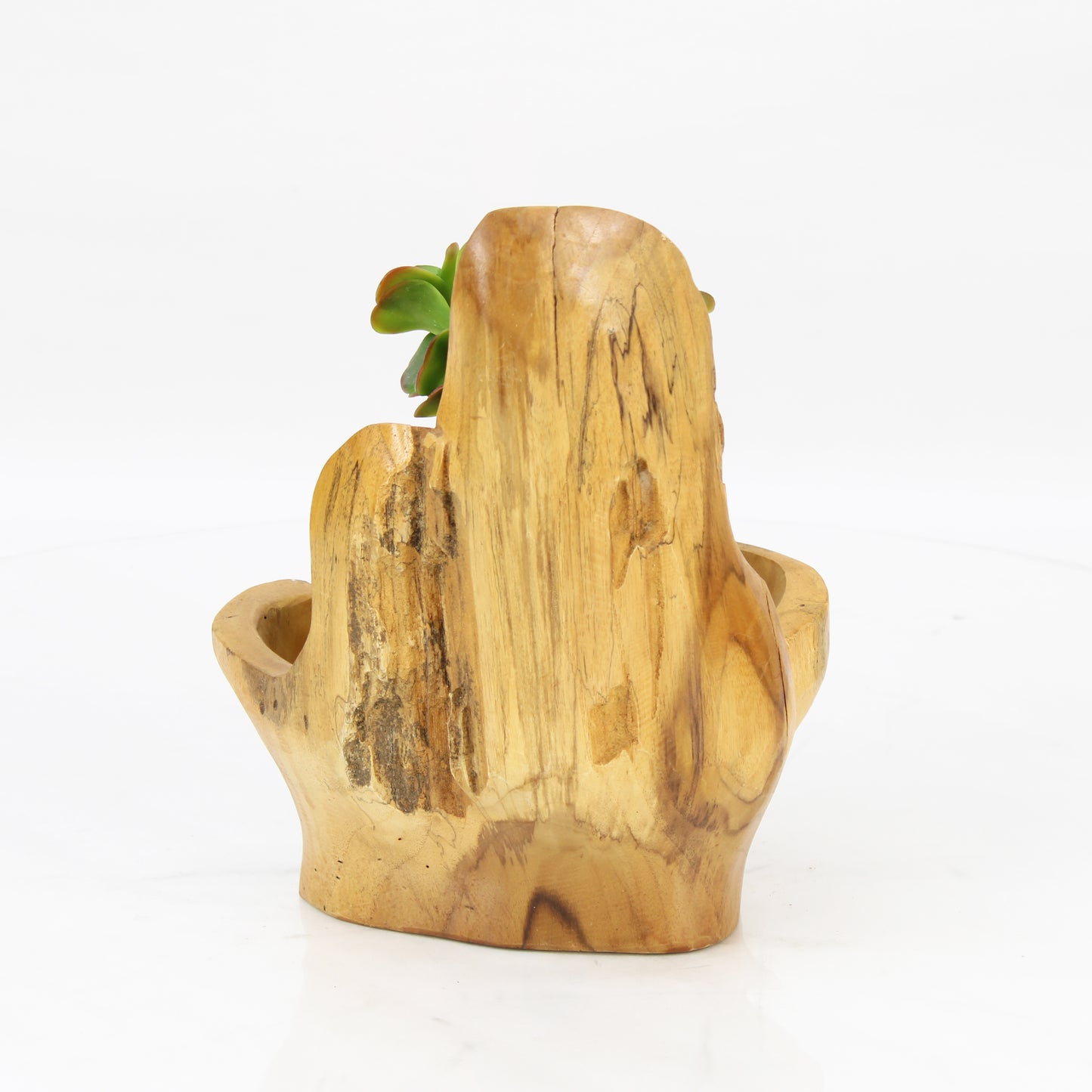 Teak Wood Planter Natural TWP036E3