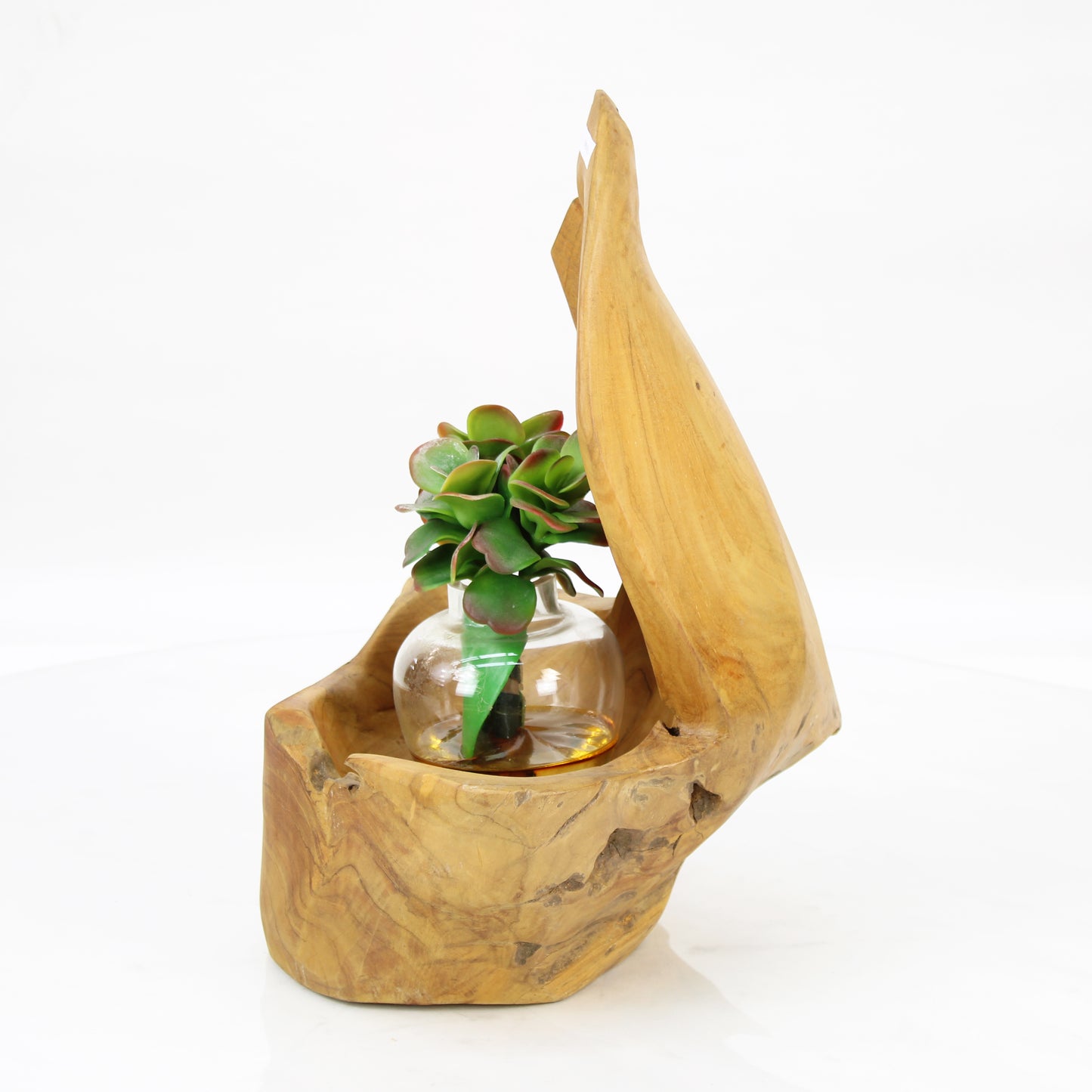 Teak Wood Planter Natural TWP041E1