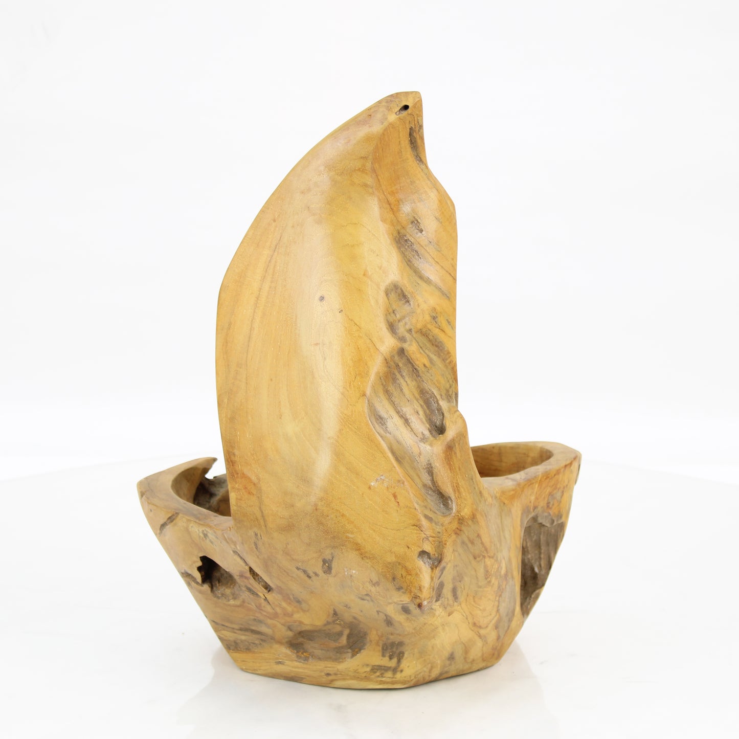 Teak Wood Planter Natural TWP041E1