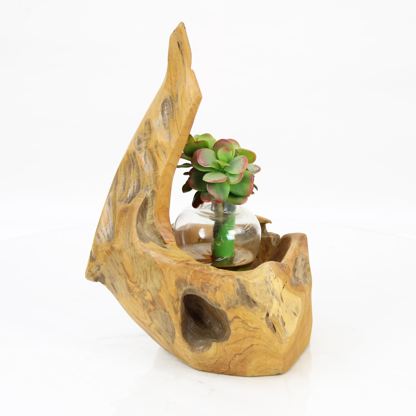 Teak Wood Planter Natural TWP041E1