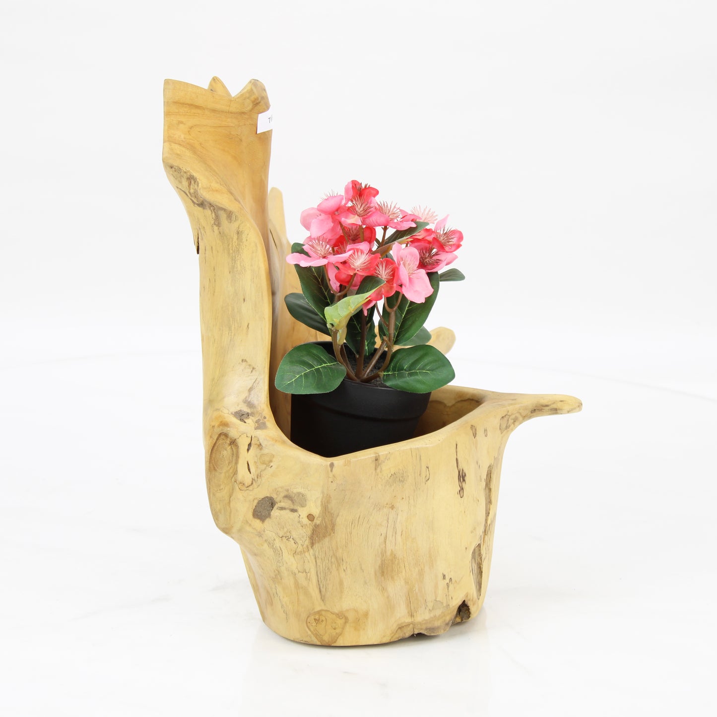 Teak Wood Planter Natural TWP045E1