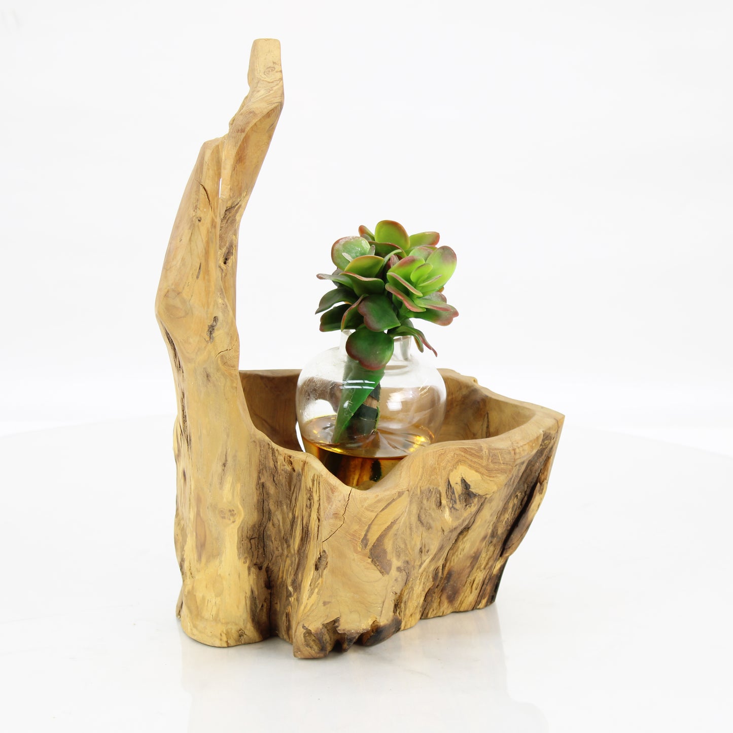 Teak Wood Planter Natural TWP050E1