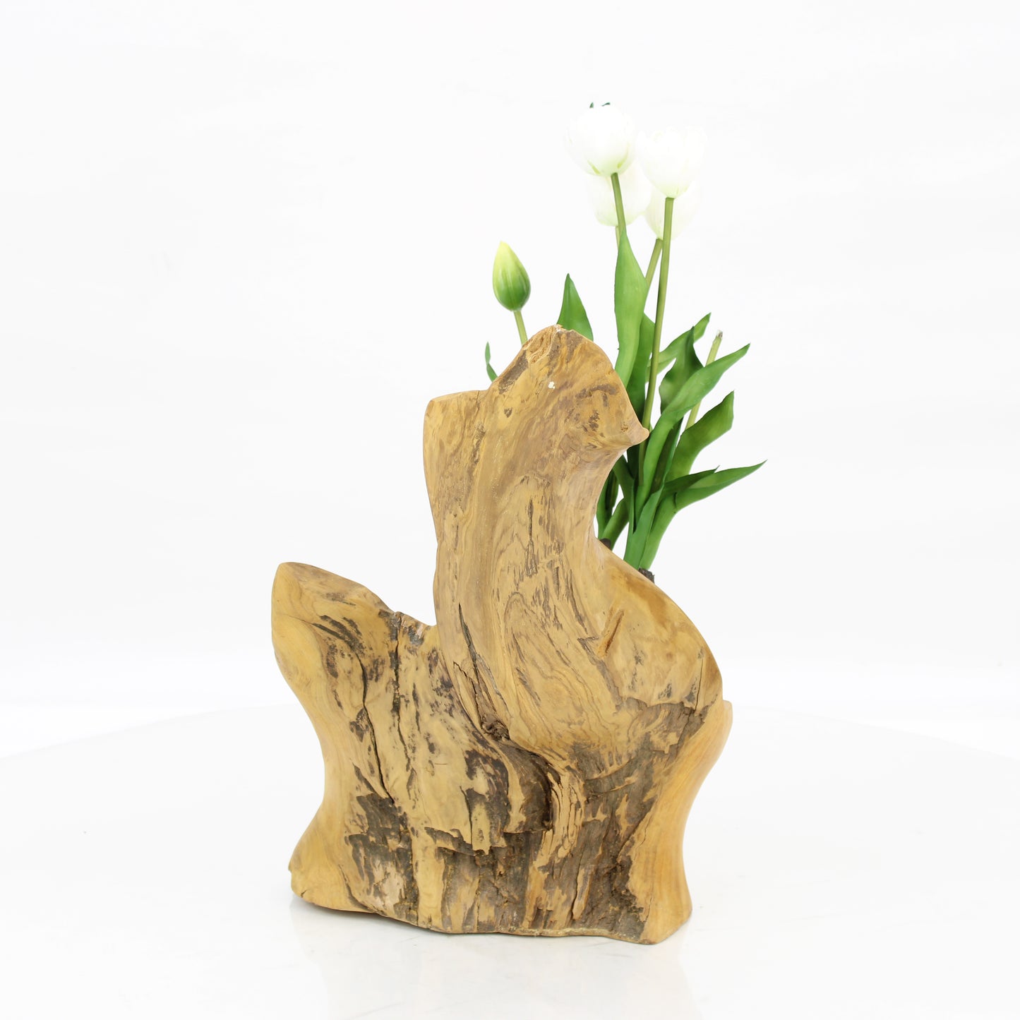 Teak Wood Planter Natural TWP055E1