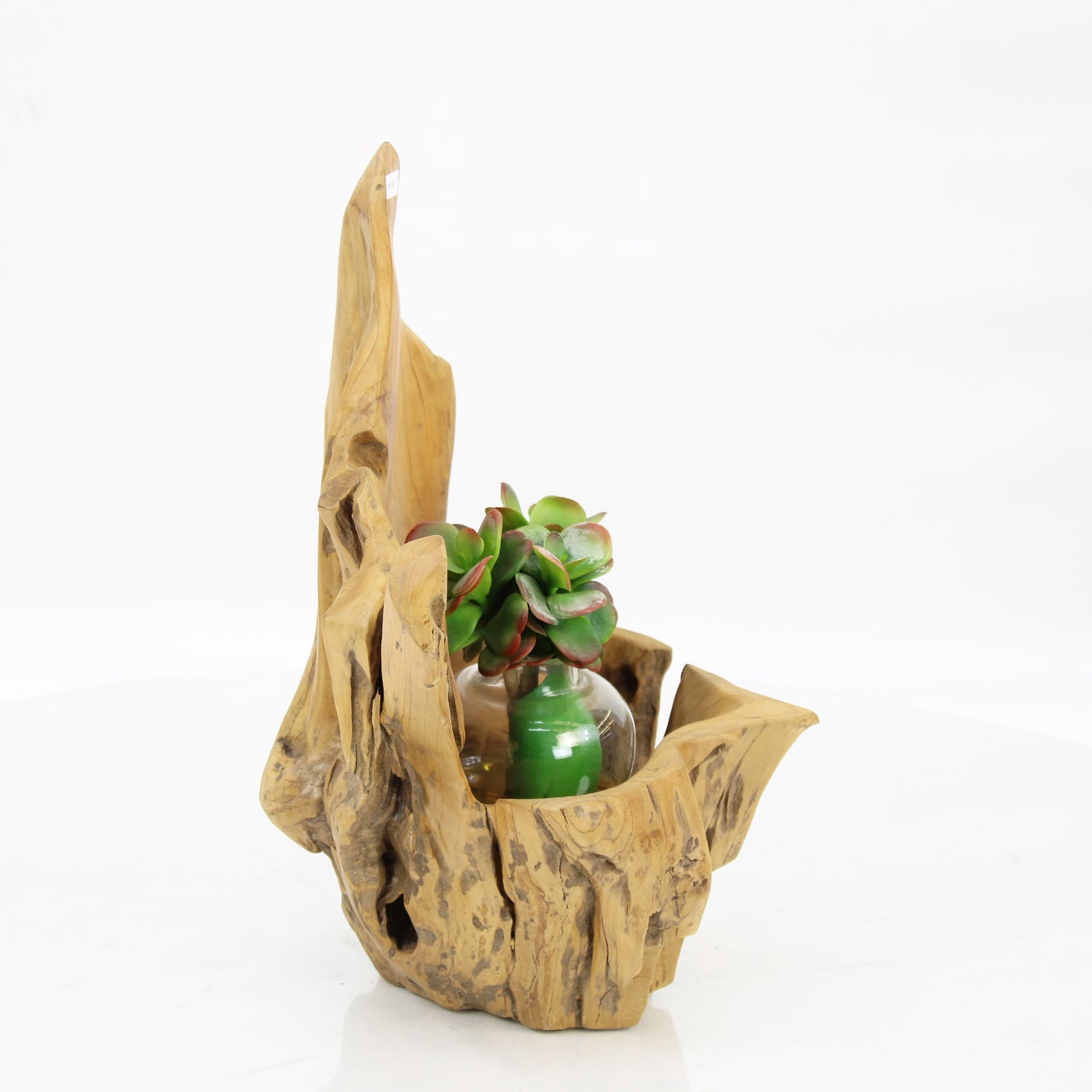 Teak Wood Planter Natural TWP056E1