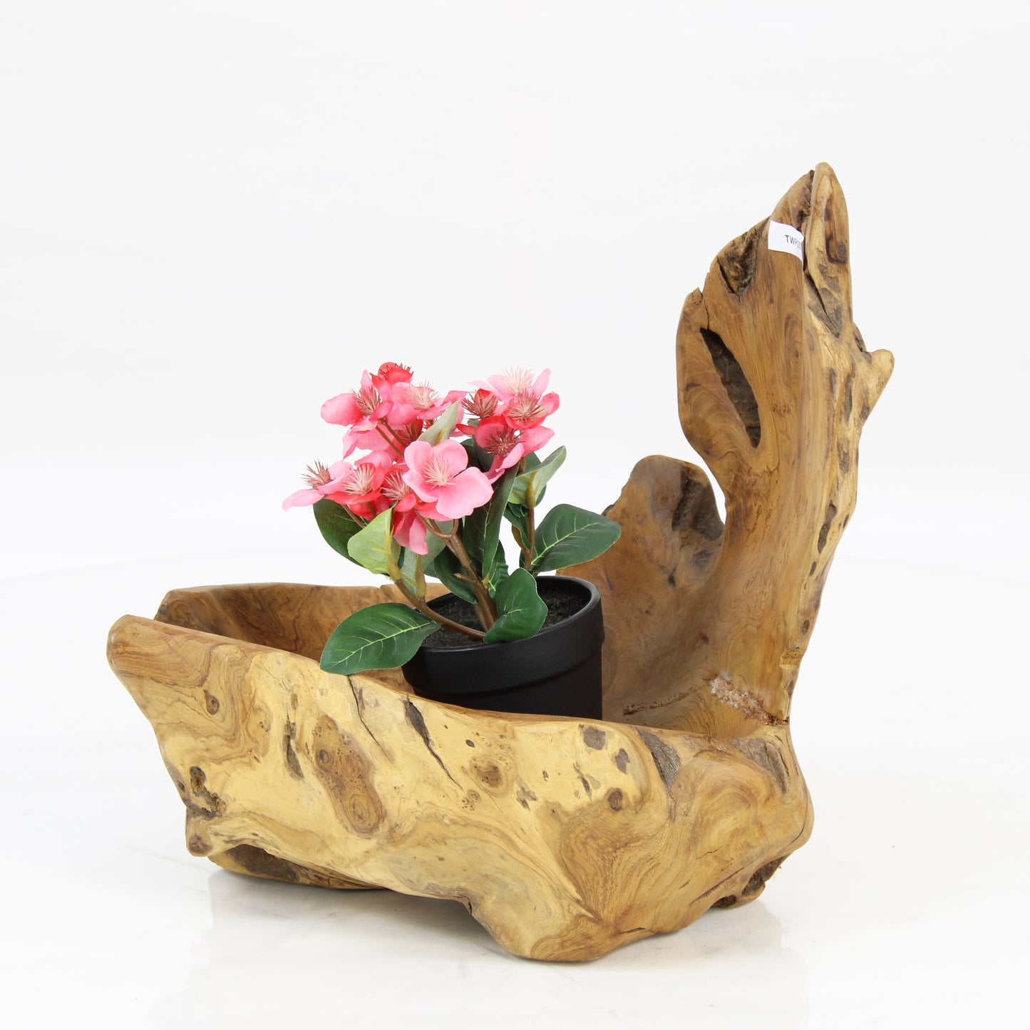 Teak Wood Planter Natural TWP057E1