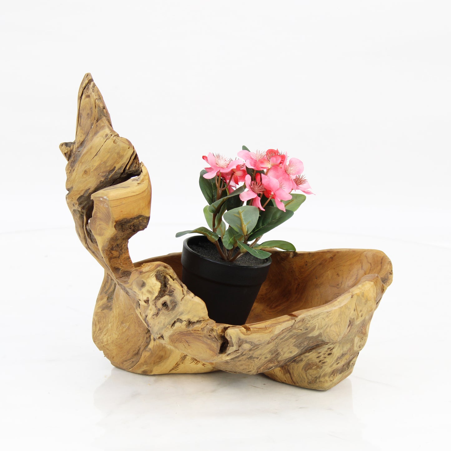 Teak Wood Planter Natural TWP057E1