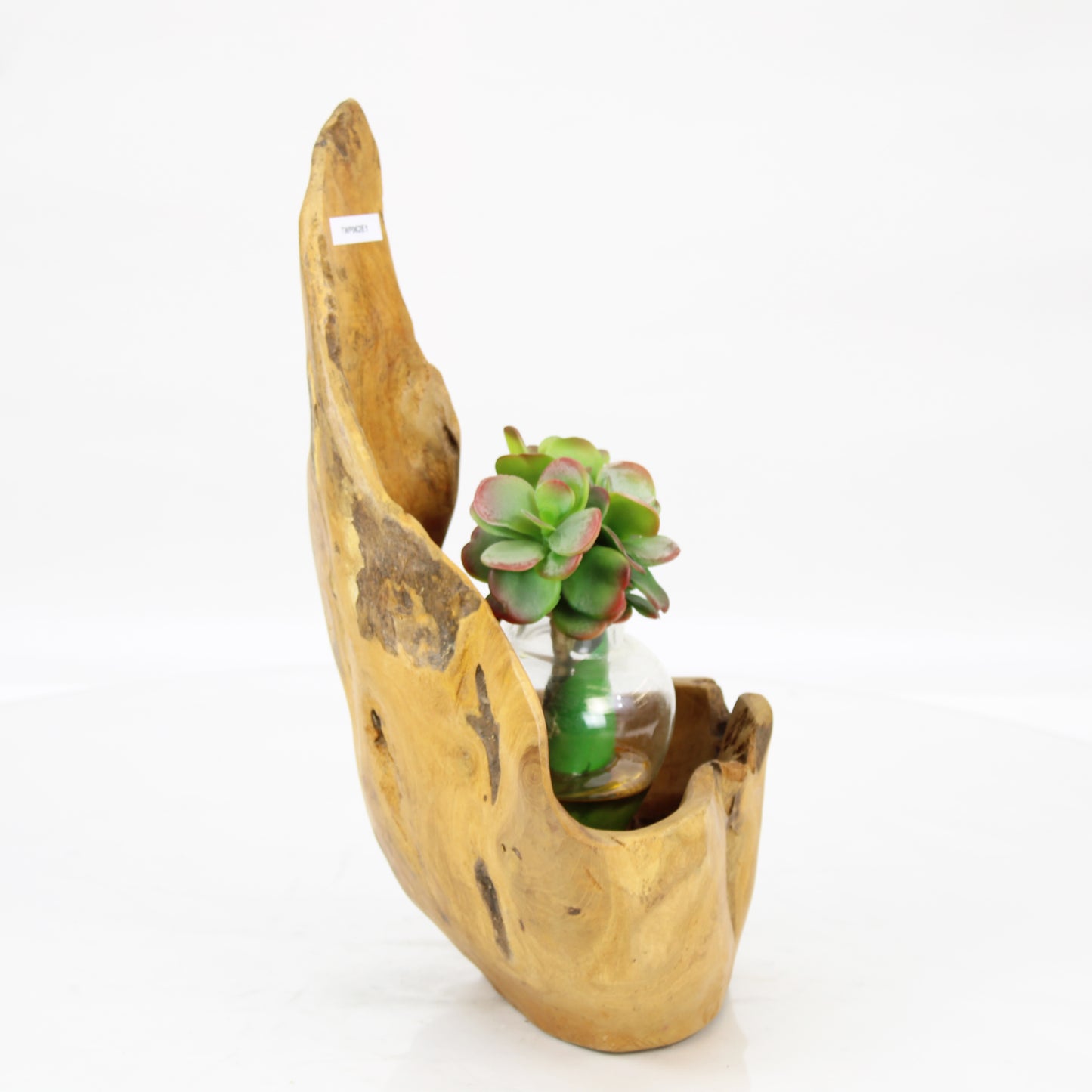 Teak Wood Planter Natural TWP062E1