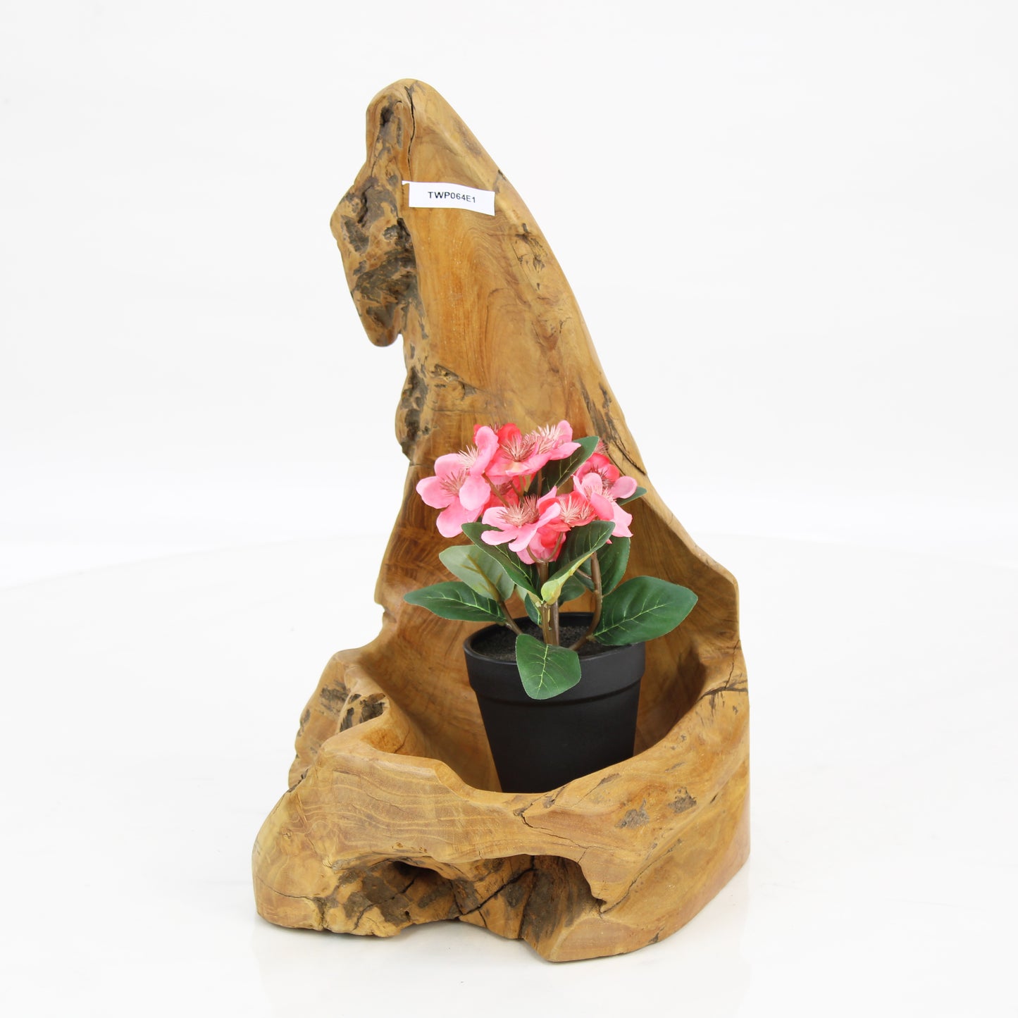 Teak Wood Planter Natural TWP064E1