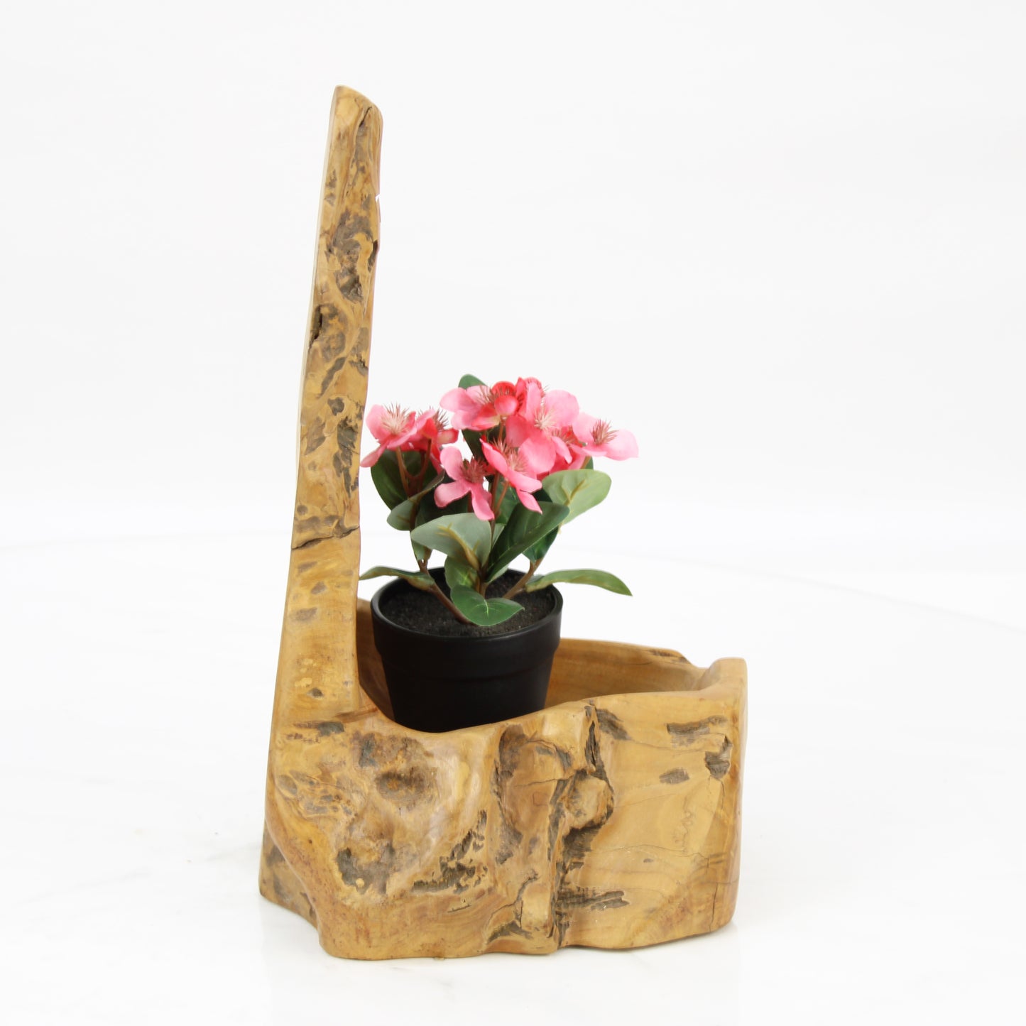 Teak Wood Planter Natural TWP064E1