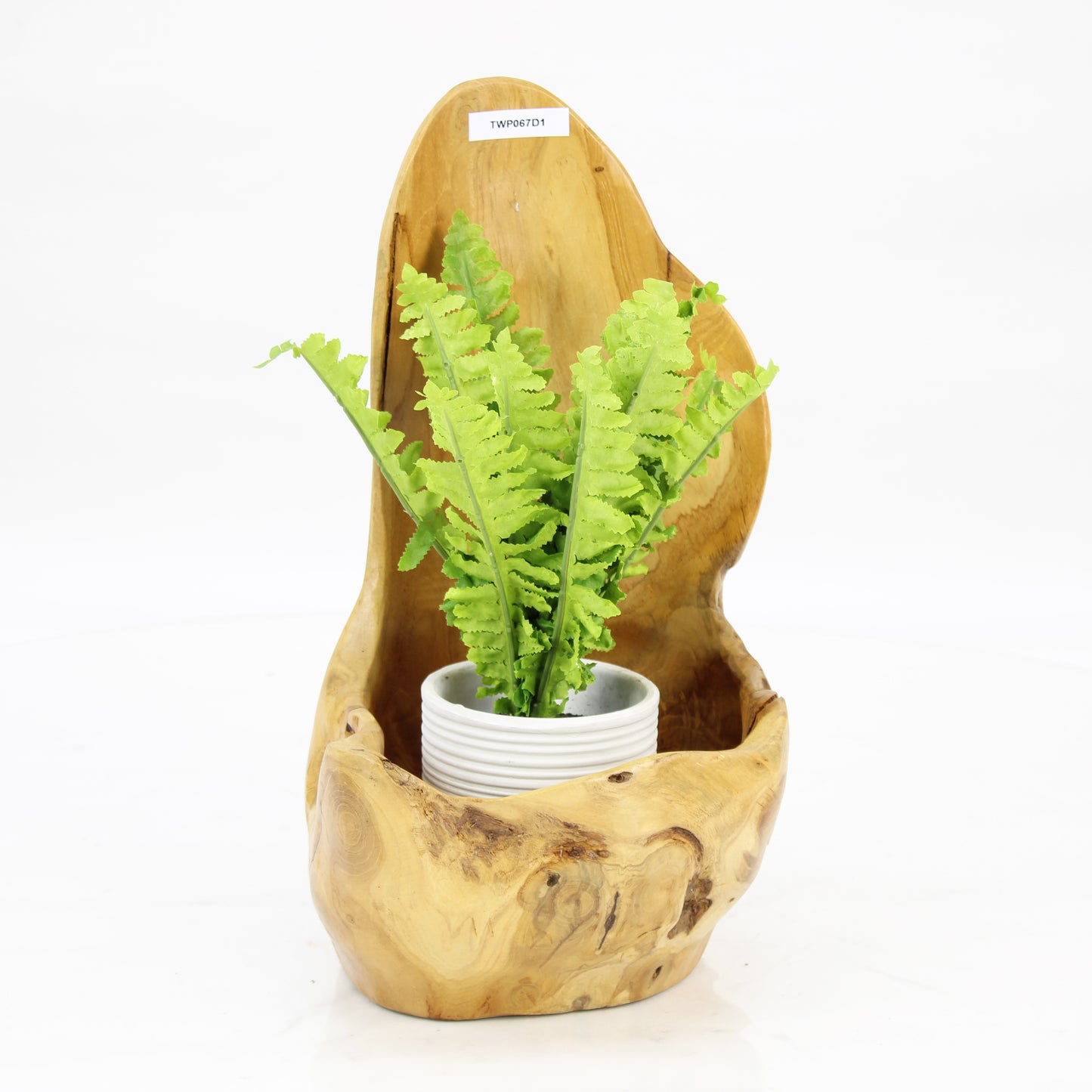 Teak Wood Planter Natural TWP067D1