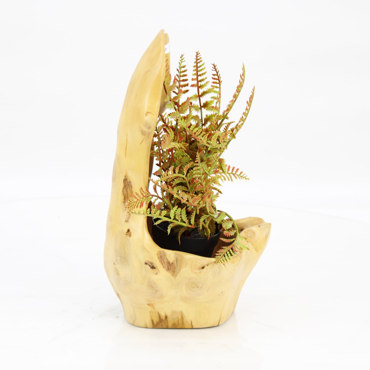 Teak Wood Planter Natural TWP068D1