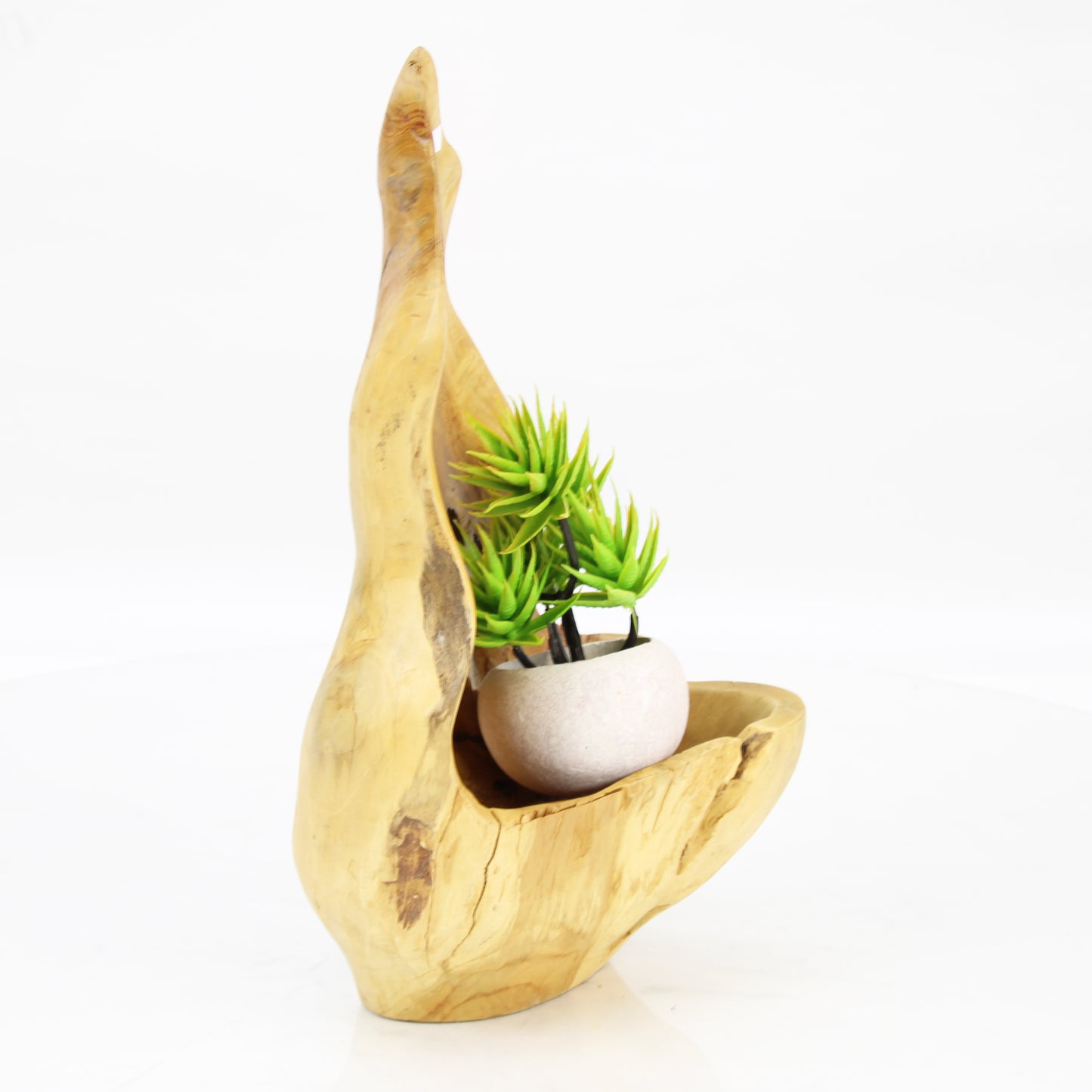 Teak Wood Planter Natural TWP071D1