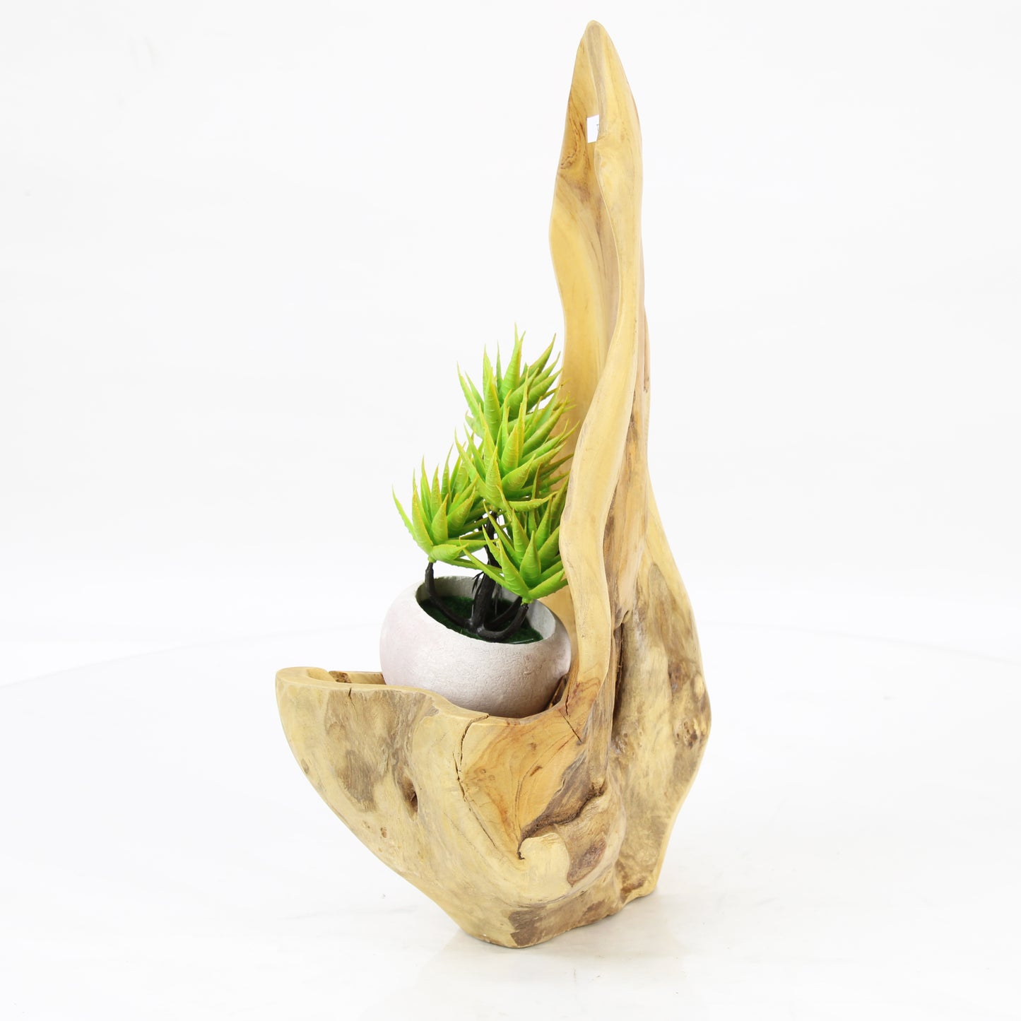 Teak Wood Planter Natural TWP071D1