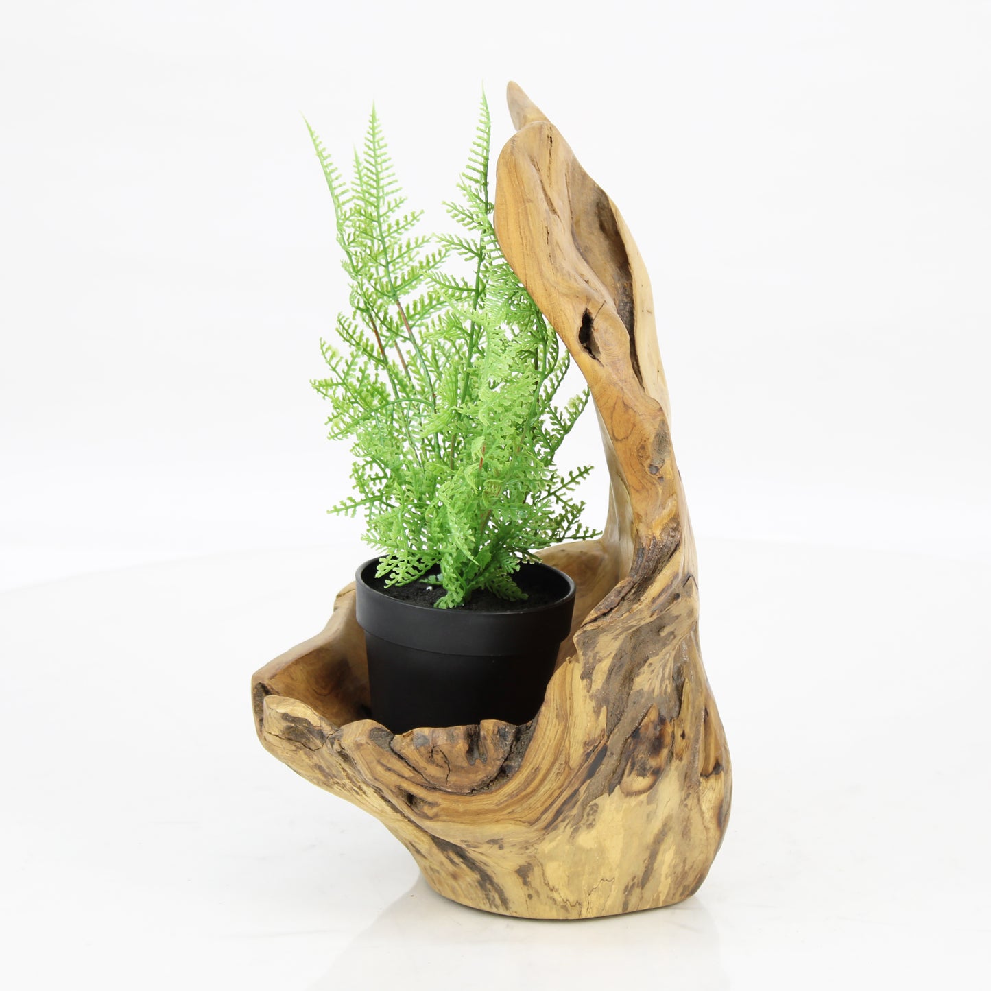 Teak Wood Planter Natural TWP072D1