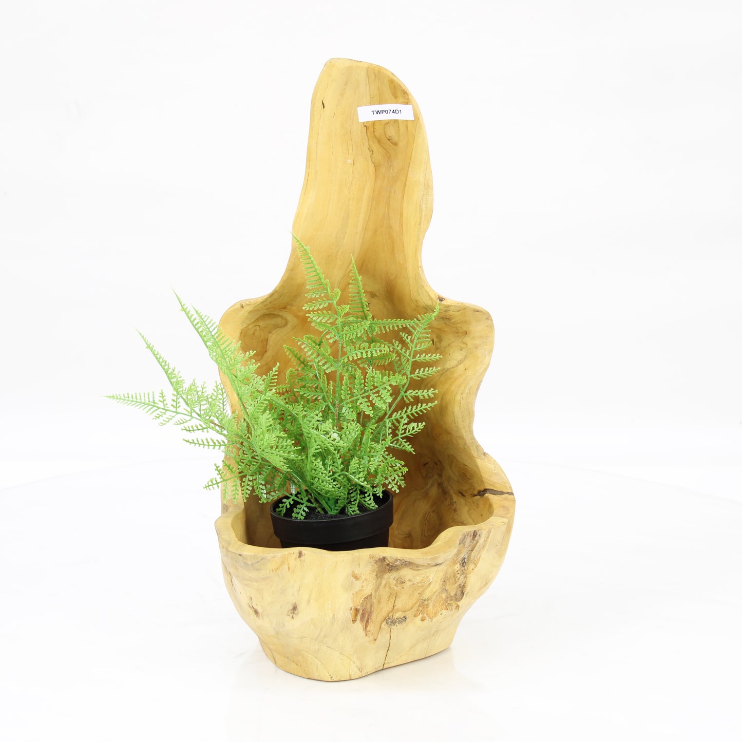 Teak Wood Planter Natural TWP074D1