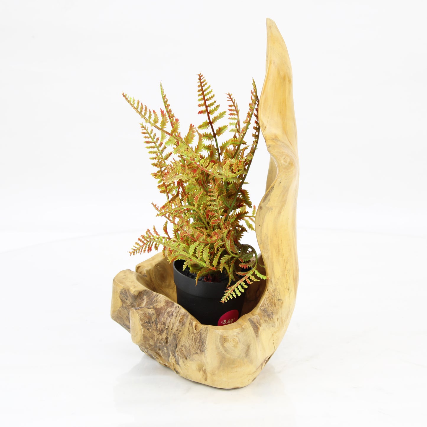 Teak Wood Planter Natural TWP087D1