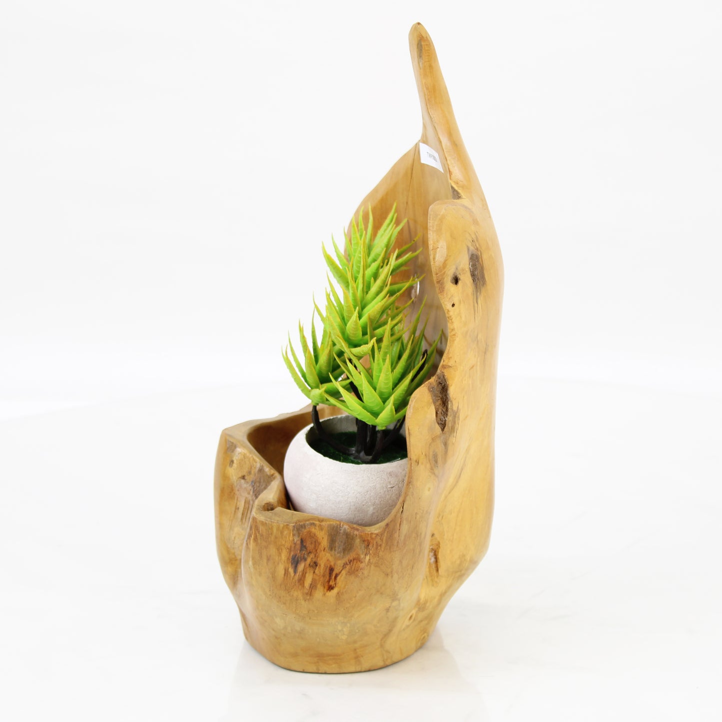 Teak Wood Planter Natural TWP088D1