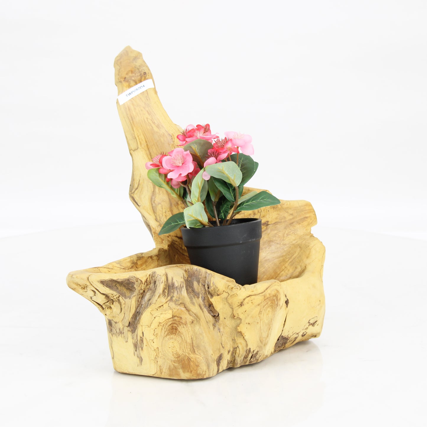 Teak Wood Planter Natural TWP092D4