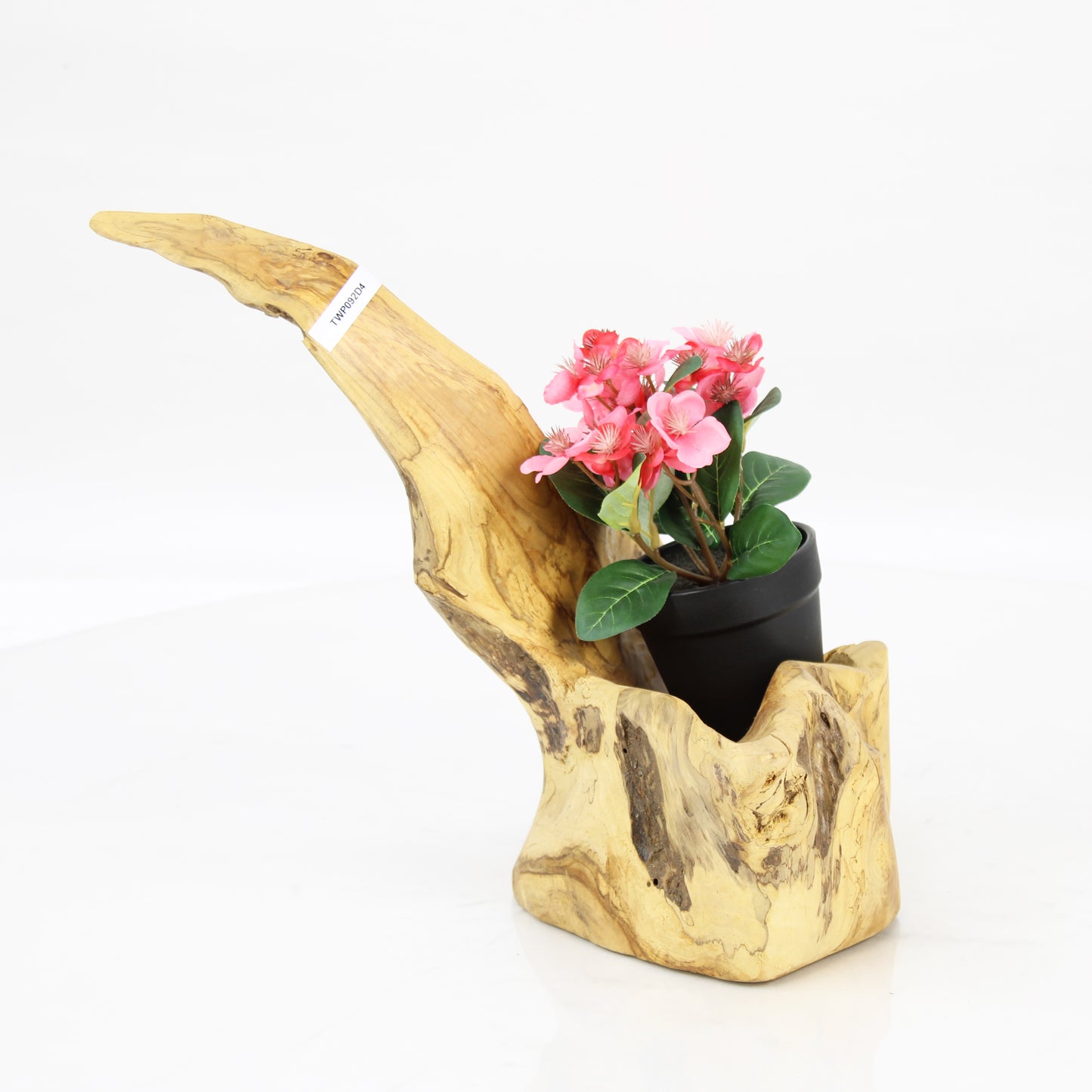 Teak Wood Planter Natural TWP092D4