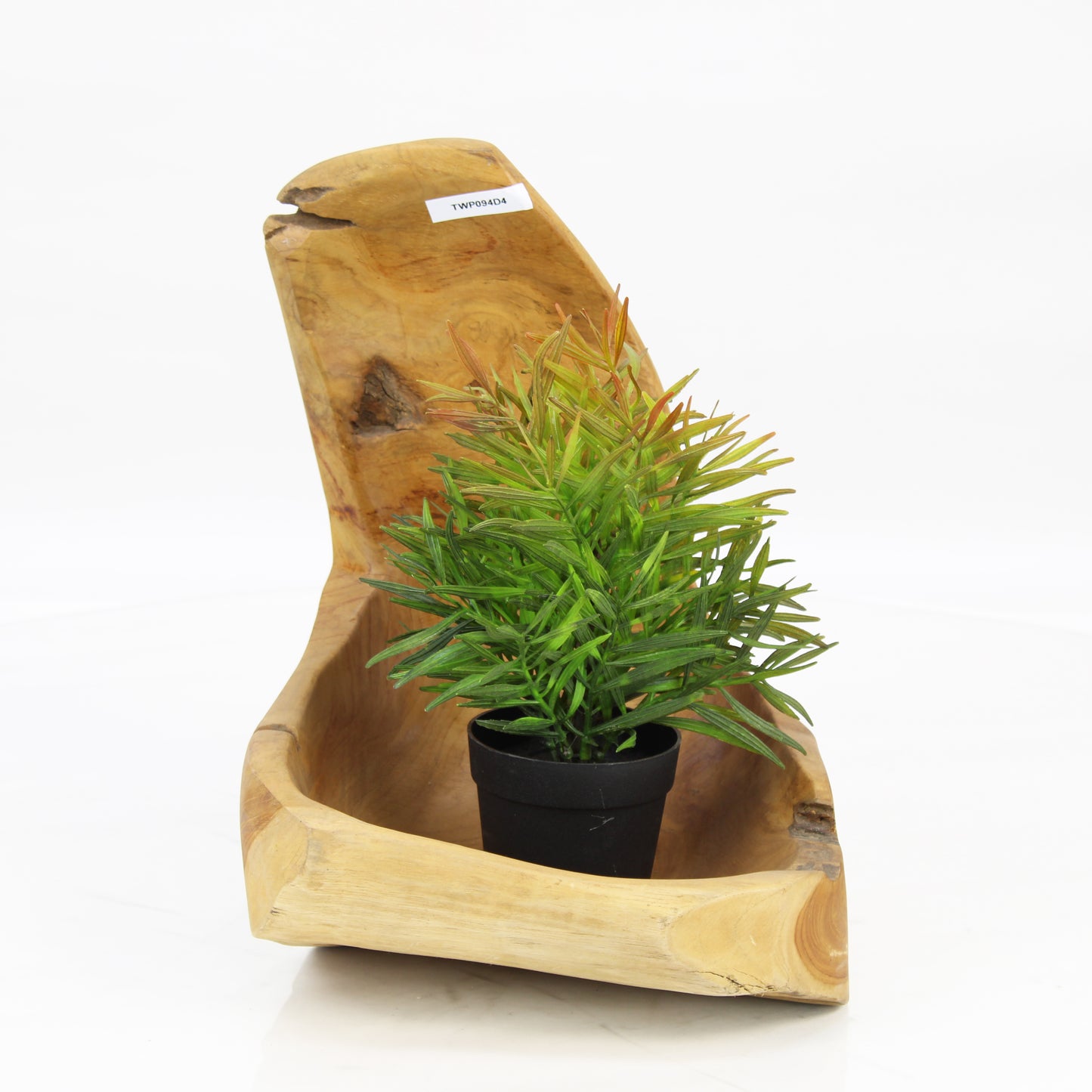 Teak Wood Planter Natural TWP094D4