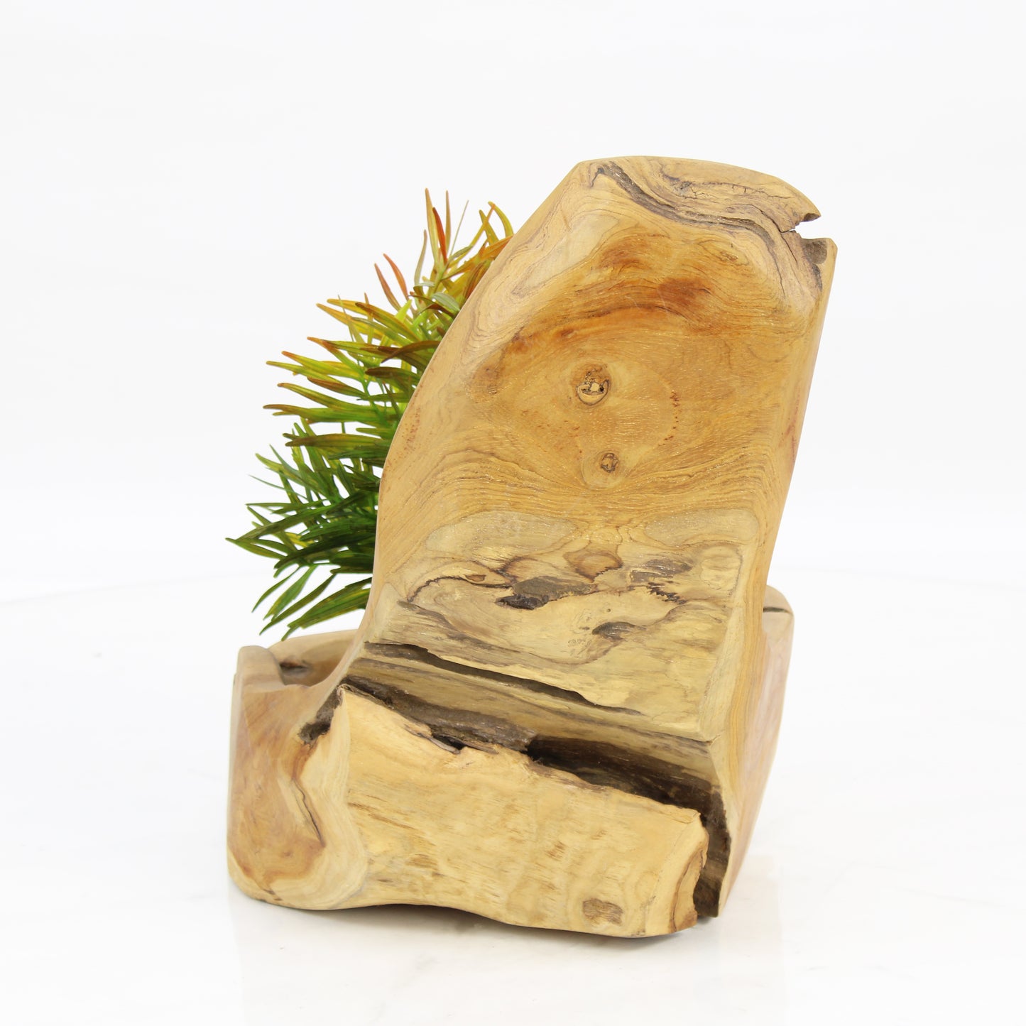 Teak Wood Planter Natural TWP094D4