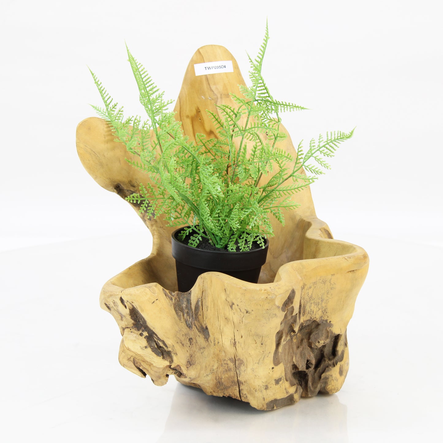 Teak Wood Planter Natural TWP095D4