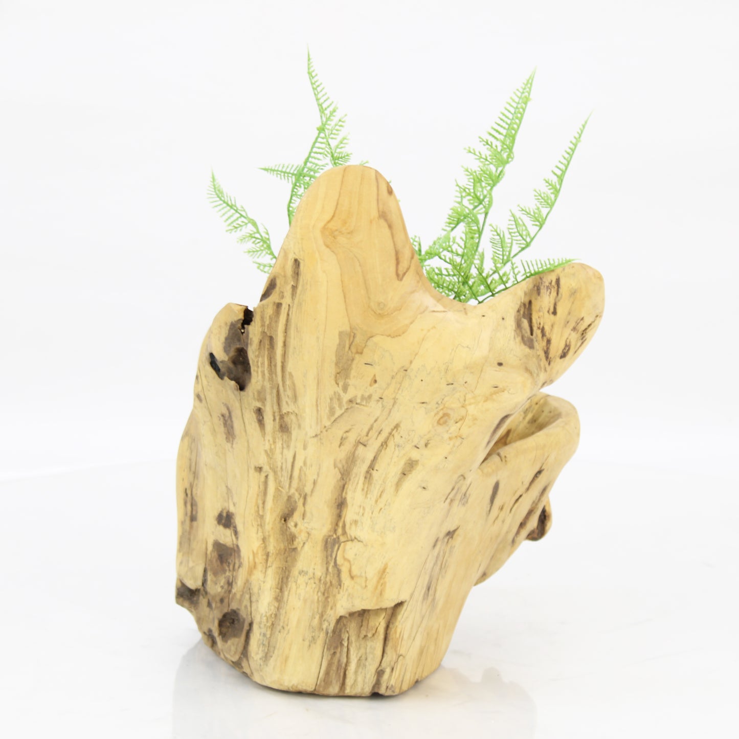 Teak Wood Planter Natural TWP095D4