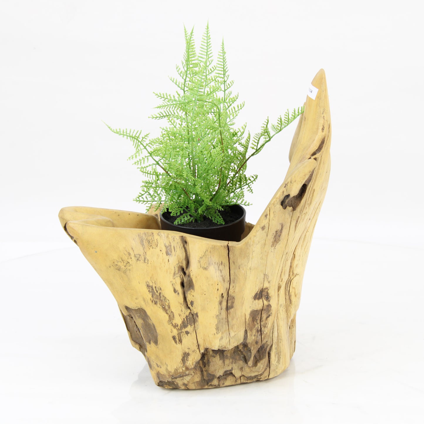 Teak Wood Planter Natural TWP095D4