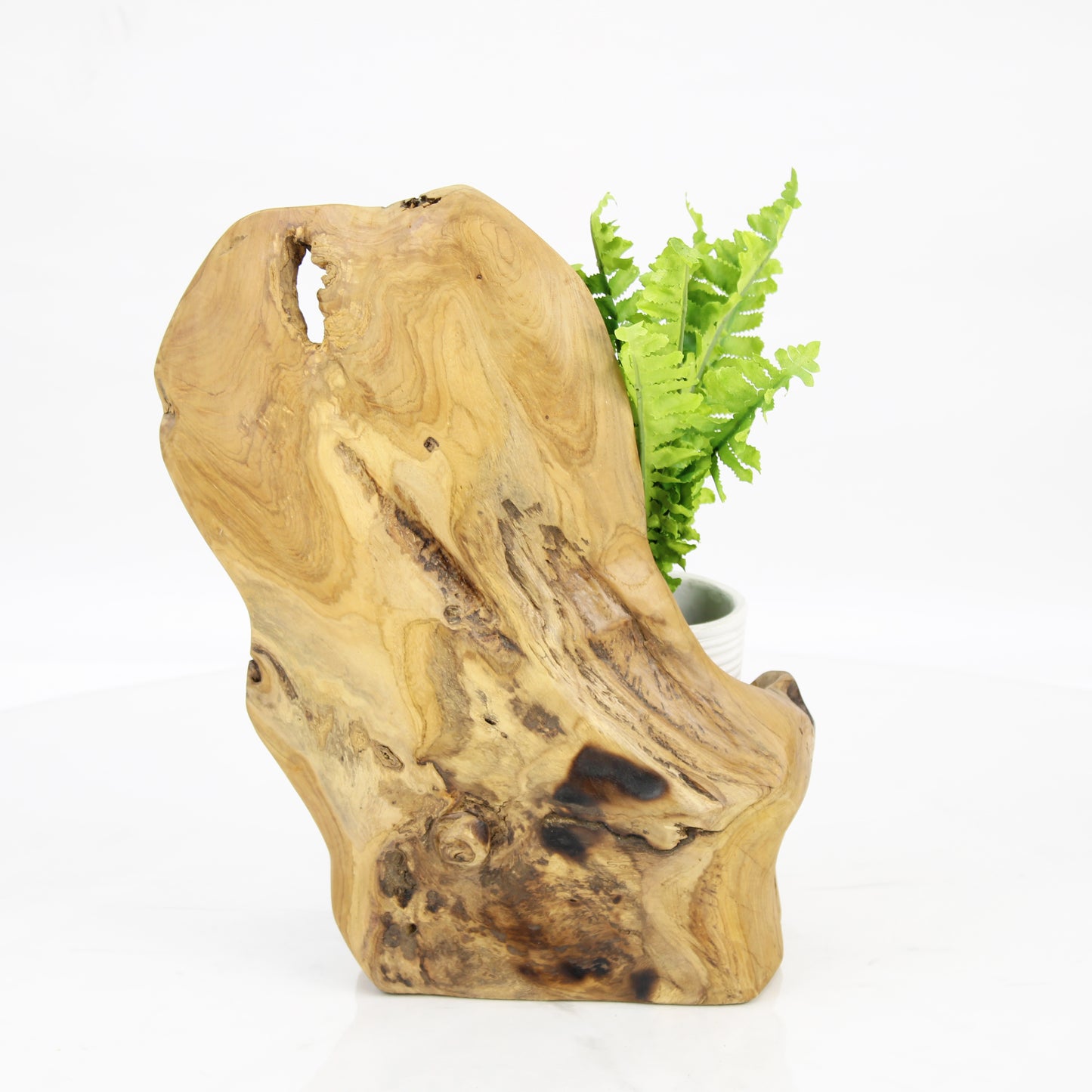 Teak Wood Planter Natural TWP097D4