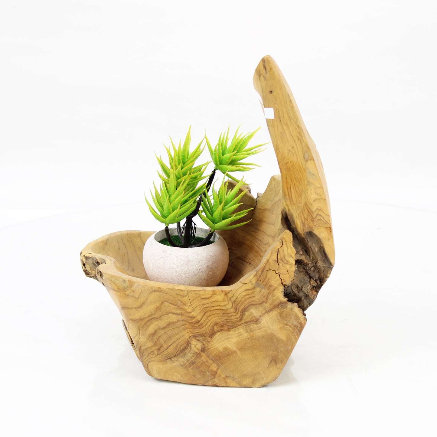 Teak Wood Planter Natural TWP099D4