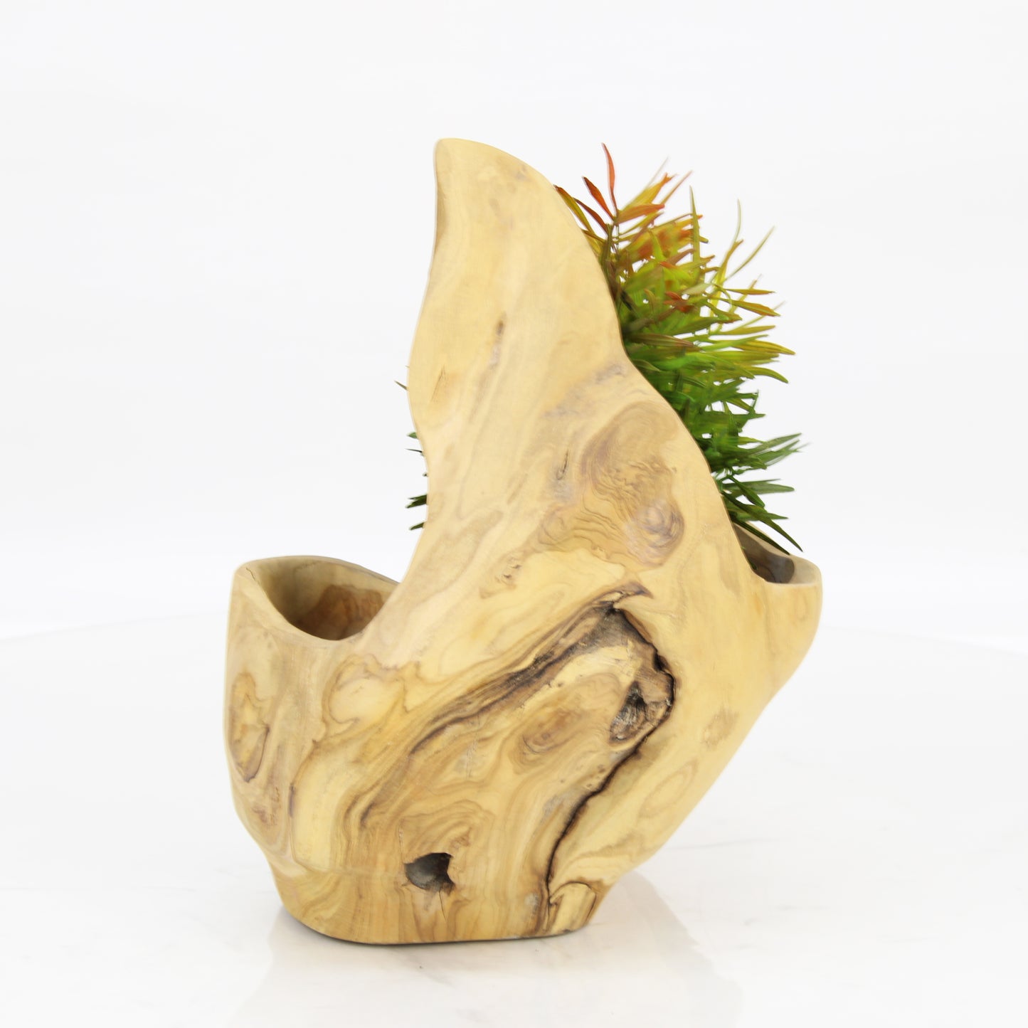 Teak Wood Planter Natural TWP101D4