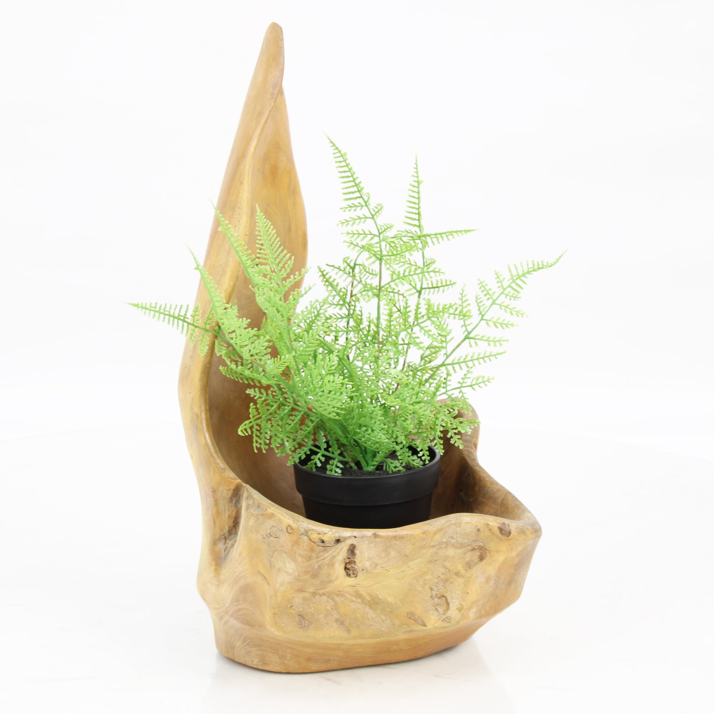 Teak Wood Planter Natural TWP102D4