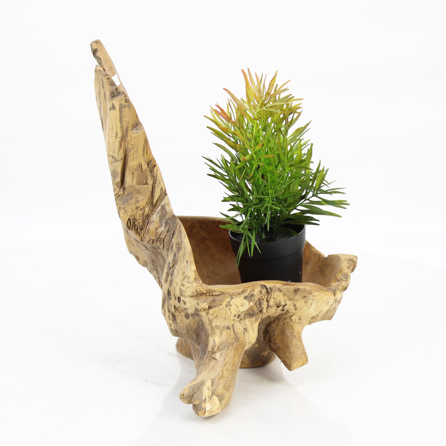 Teak Wood Planter Natural TWP104D4