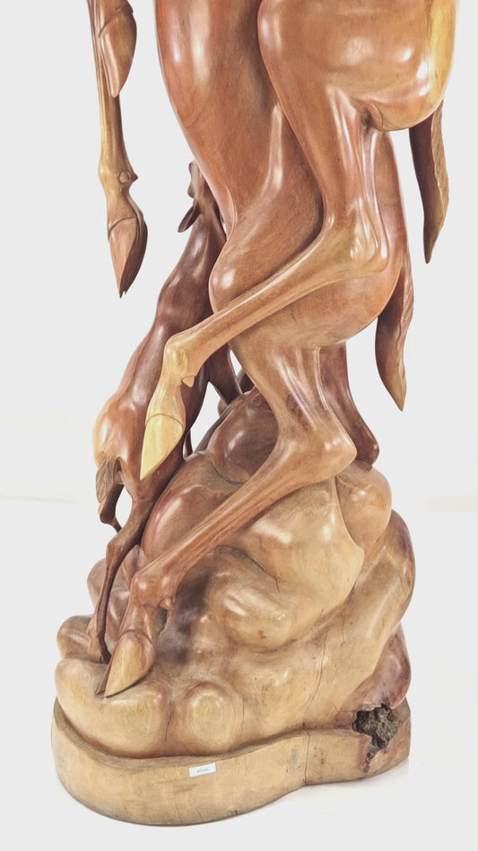 Handcrafted Wooden Wildlife Sculpture SPL034