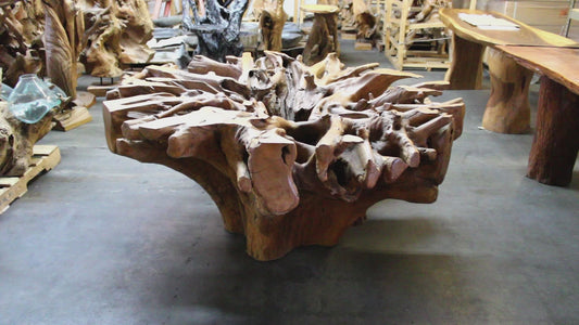 Carved Teak Wood Dining Table TRDT02