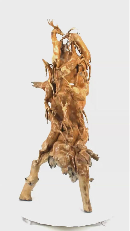 Handcrafted Wooden Wildlife Sculpture SPL030
